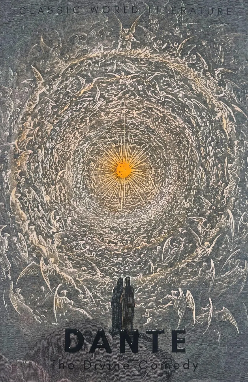 Copertina del libro "The Divine Comedy" di Dante Alighieri